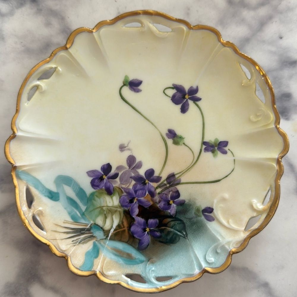 Vintage Rosenthal R.C. Lion D’OR Desert Plate Hand Painted Home Wall Dec…